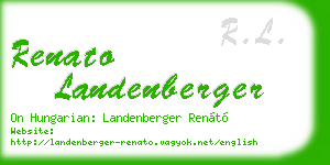 renato landenberger business card